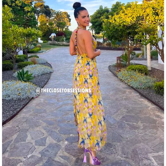 ZARA BLOGGER FAVE!!! V-Neck Maxi Dress NWT LAST ONE!!! - Picture 13 of 16